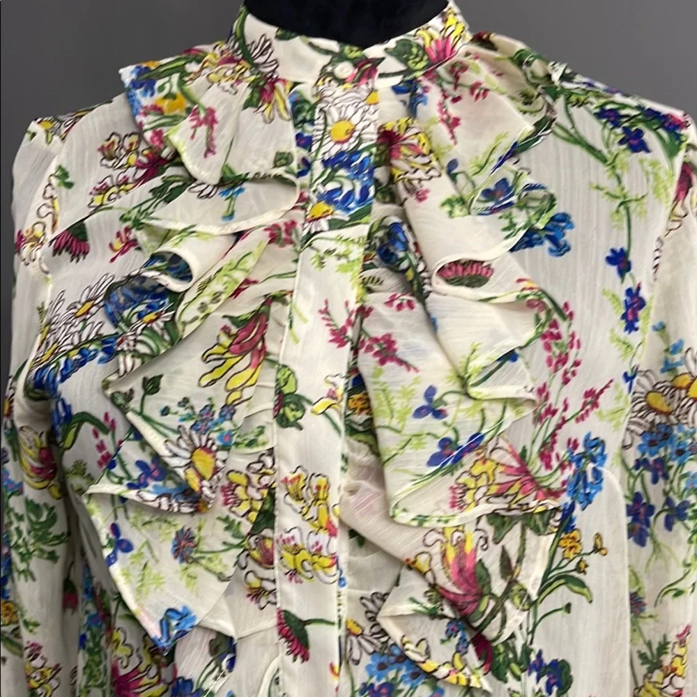 H&M Floral Ruffle Blouse - Picture 3 of 7